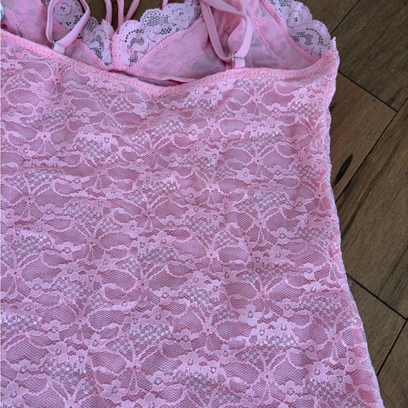 Brand new with tags WHITE FOX mini pink lace dress - Picture 8 of 9
